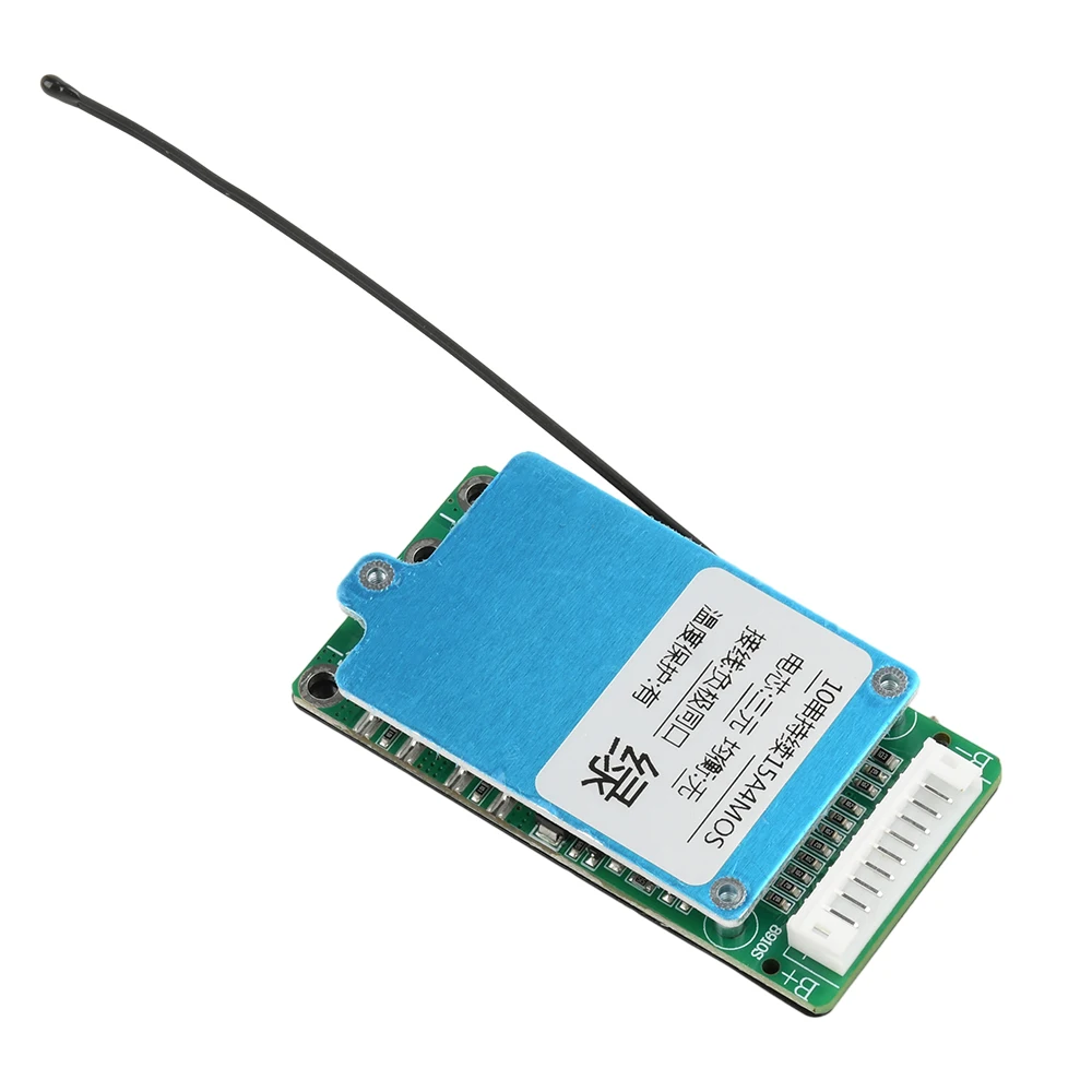 Placa de proteção de bateria de lítio 10s 36v 15a 18650 com controle de temperatura de linha ntc bms pcb mesma porta/placa de circuito de porta dividida