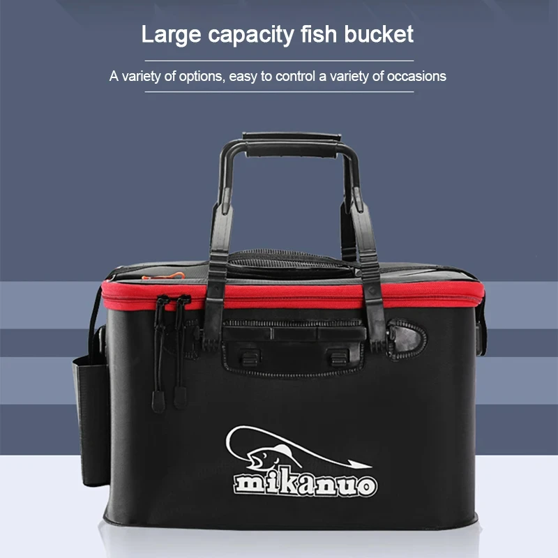 11/19/23/28/35L إيفا حقيبة الصيد للطي دلو صيد الأسماك الحية صندوق التخييم حاوية المياه عموم حوض معالجة حقيبة التخزين #2