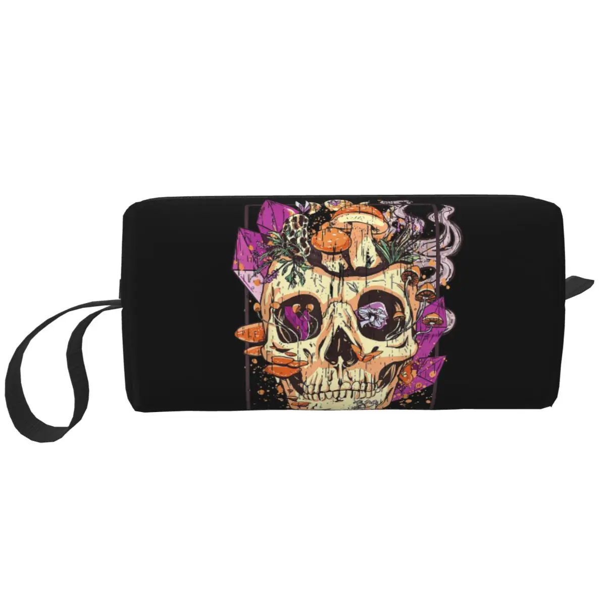 Strange Mushrooms And Skull Magic Pencil Case for Kids School Pen Box Pencil Bag Stationery Supplies Travel Women Cosmetic Bag