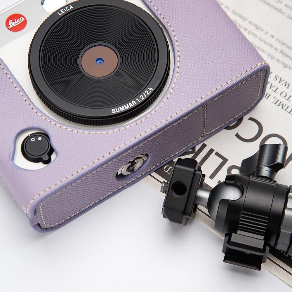 الإبداع اليدوية SOFORT2 حقيبة كاميرا نصف حقيبة جلد طبيعي واقية غطاء لحقيبة Leica SOFORT 2 SOFORT2