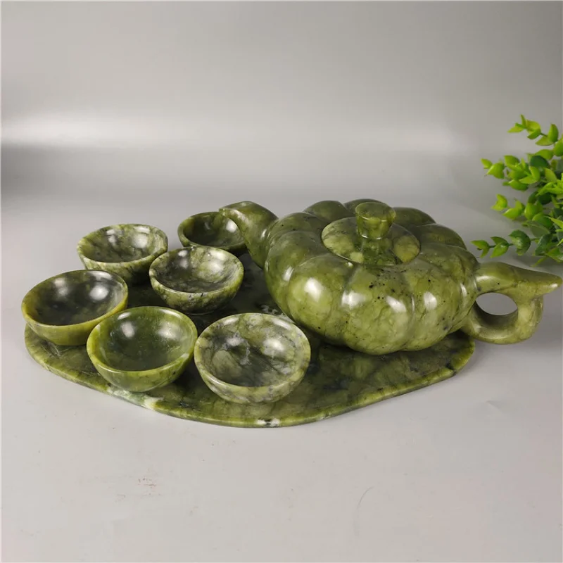 Supply Antique Crafts South Jade Suit Pumpkin Pot Kombucha Sets