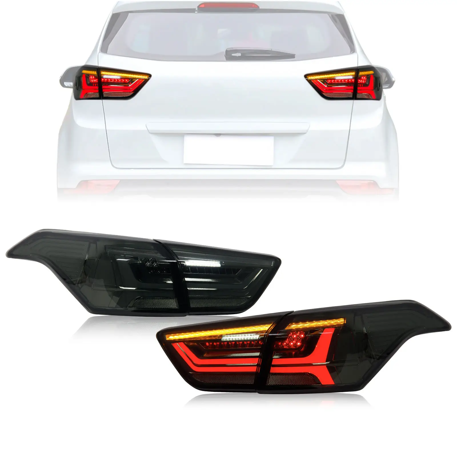 

LED Tail Light for Hyundai Ix25 Creta 2015-2018 Start Animation Dynamic Lamp Accessories Kit