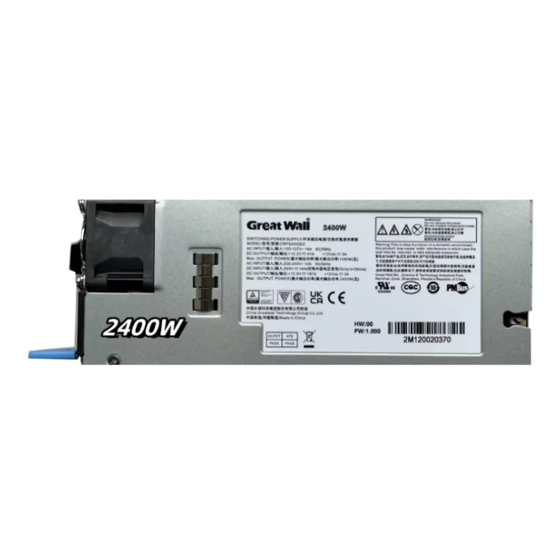 2026 2400W Titanium Server Power Supply High-Efficiency Redundant Switching 2400W Max Input Voltage AC Output