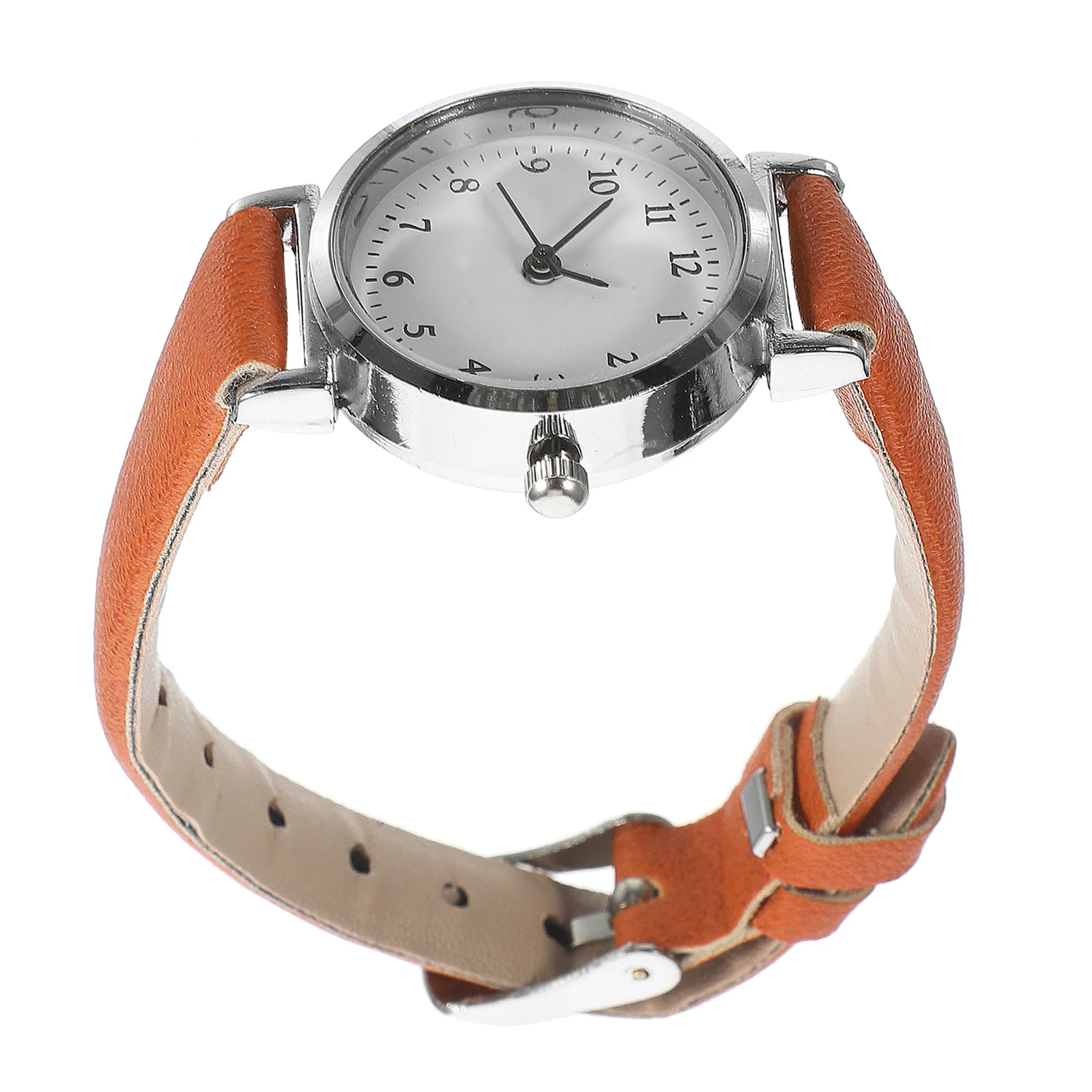 

Vintage Women Watch Brown Quartz Wristwatch Fashion Elegant Daily Use Gift Creative Decoration Wrist Watch