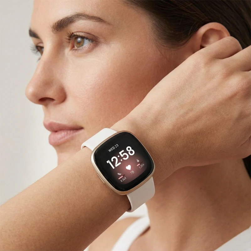 Silicone Strap for Fitbit Versa 4 3 Sense 2 Band Smartwatch Accessories Correa Sport Bracelet for Fitbit Sense Replace Wristband