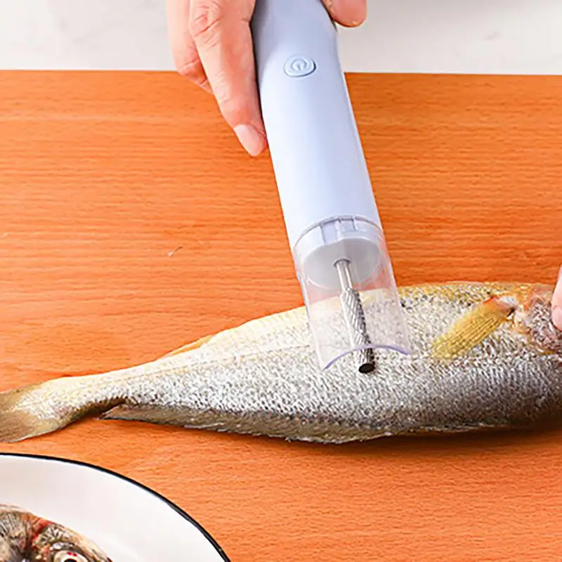 Electric Fish Scaler 1500mAh Fish Scaler Remover Fast Cleaning No Mess Scraper Fish Skin Cordless Sea Food accessories