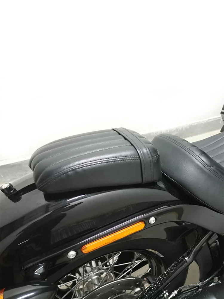 Motorcycle Black Rear Passenger Seat Cushion Pad For Harley Softail Slim FLSL Street Bob FXBB 2018-2022 - view 5