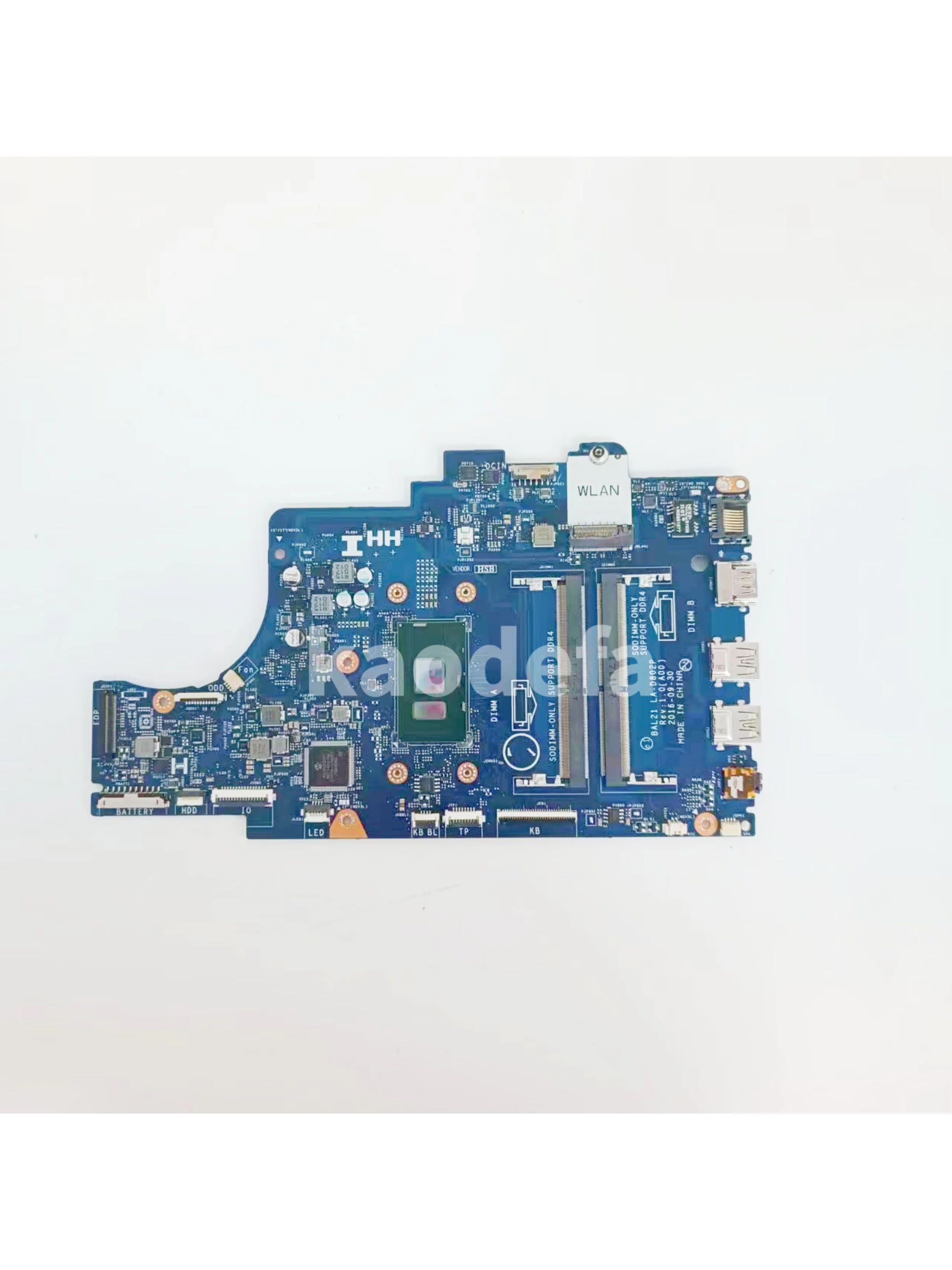 Imagem -03 - Placa-mãe para Inspiron 15 La-d802p Placa-mãe Cpu I57200u Sr2zu Cn0dg5g3 0dg5g3 Dg5g3 100 Testado ok 5767 Bal21-laptop