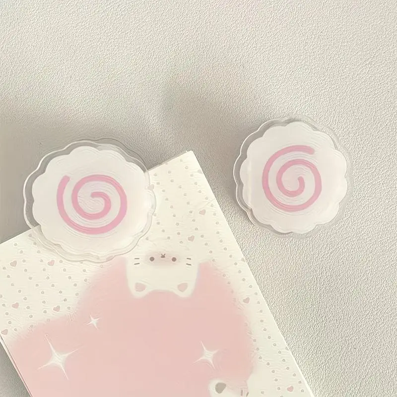 1/3pcs Cute Fish Cake Acrylic PP Clip Snack Sealing Clips Notebook Memo Clips File Clips Photo Wall Decor Gift Decoration Clip