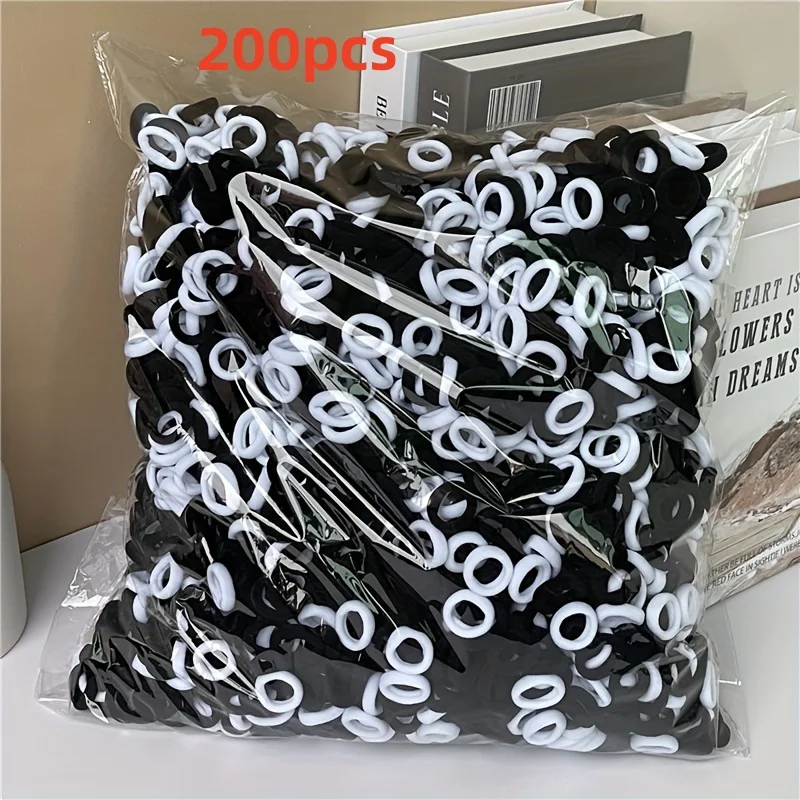 200pcs Elastic Hair Ties for Daily Use