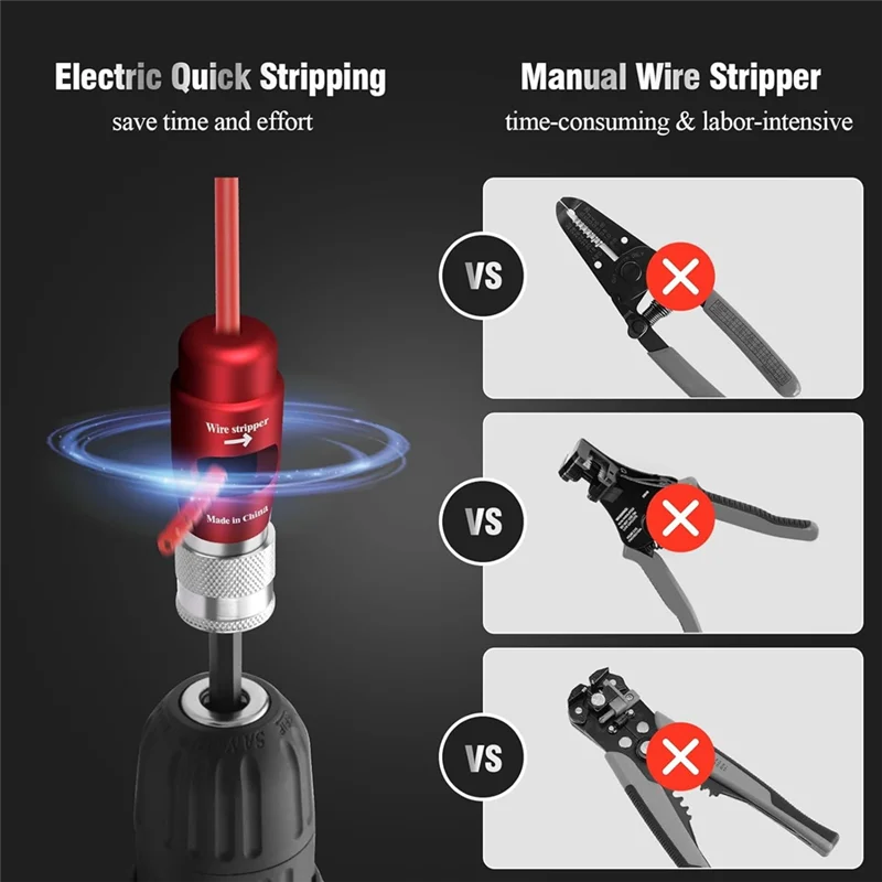 

AB34-High-Efficiency Wire Stripping And Twisting Drill Bit, Essential Tool For Electricians