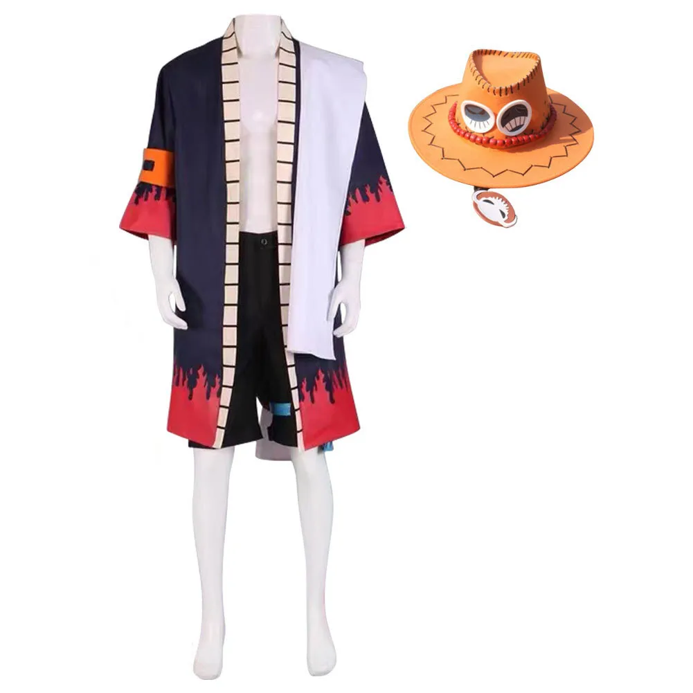 Piece Portgas·D· Ace Cosplay Costume Outfits Halloween Carnival Suit