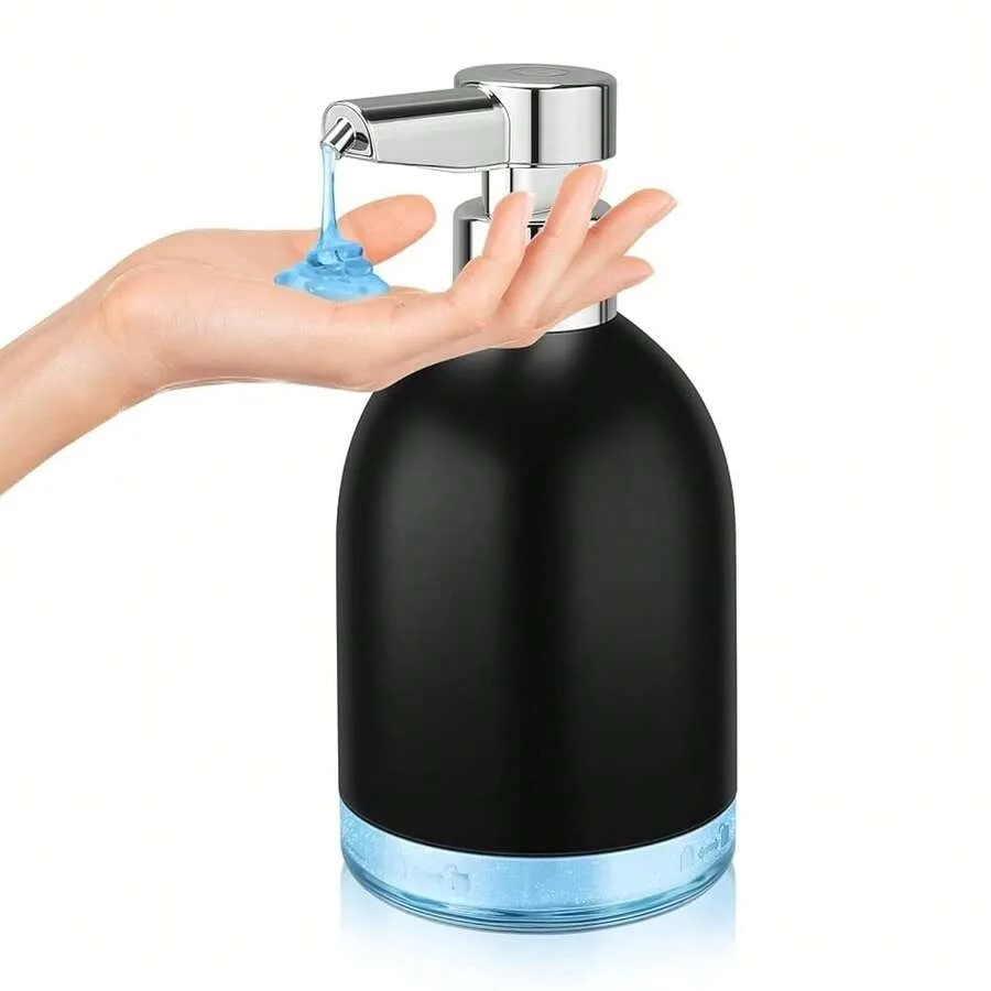 

Automatic Soap Dispenser Liquid Touchless: 11oz Plastic - 5 Level Adjustable Black Rechargeable Electric Auto Smart Soap Dispen