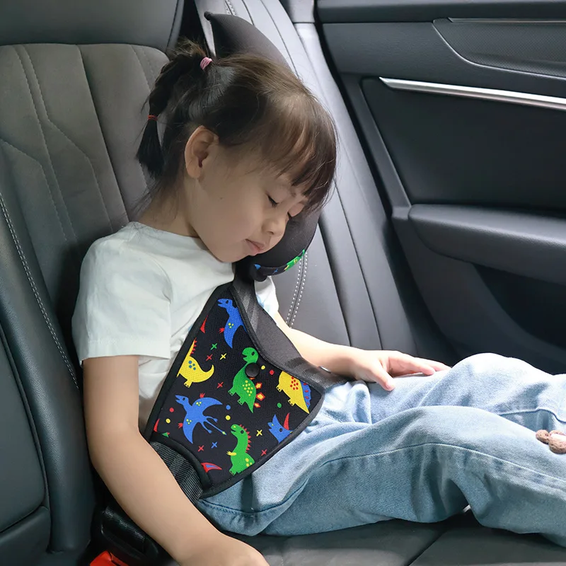 Child Crescent Shaped Car Headrest Neck Protection Baby Sleeping Artifact Child Seat Belt Adjustment Seat Belt Positioner