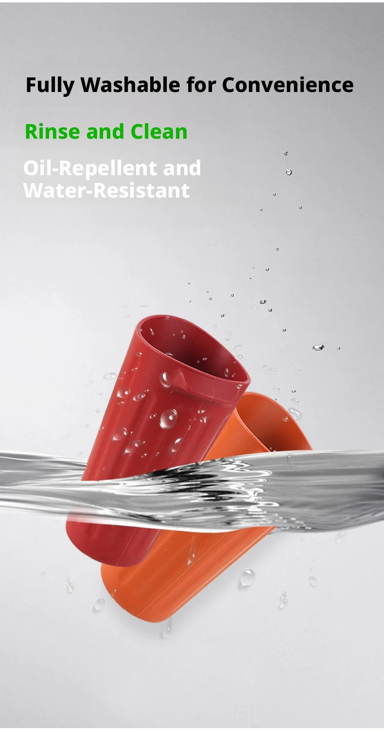SEAMETAL Auto-Getränkehalter mit Mülleimer, Universeller Getränkeorganizer, Wasserdichte Silikon-Müllbox mit Aufbewahrungstasche – Detail 9