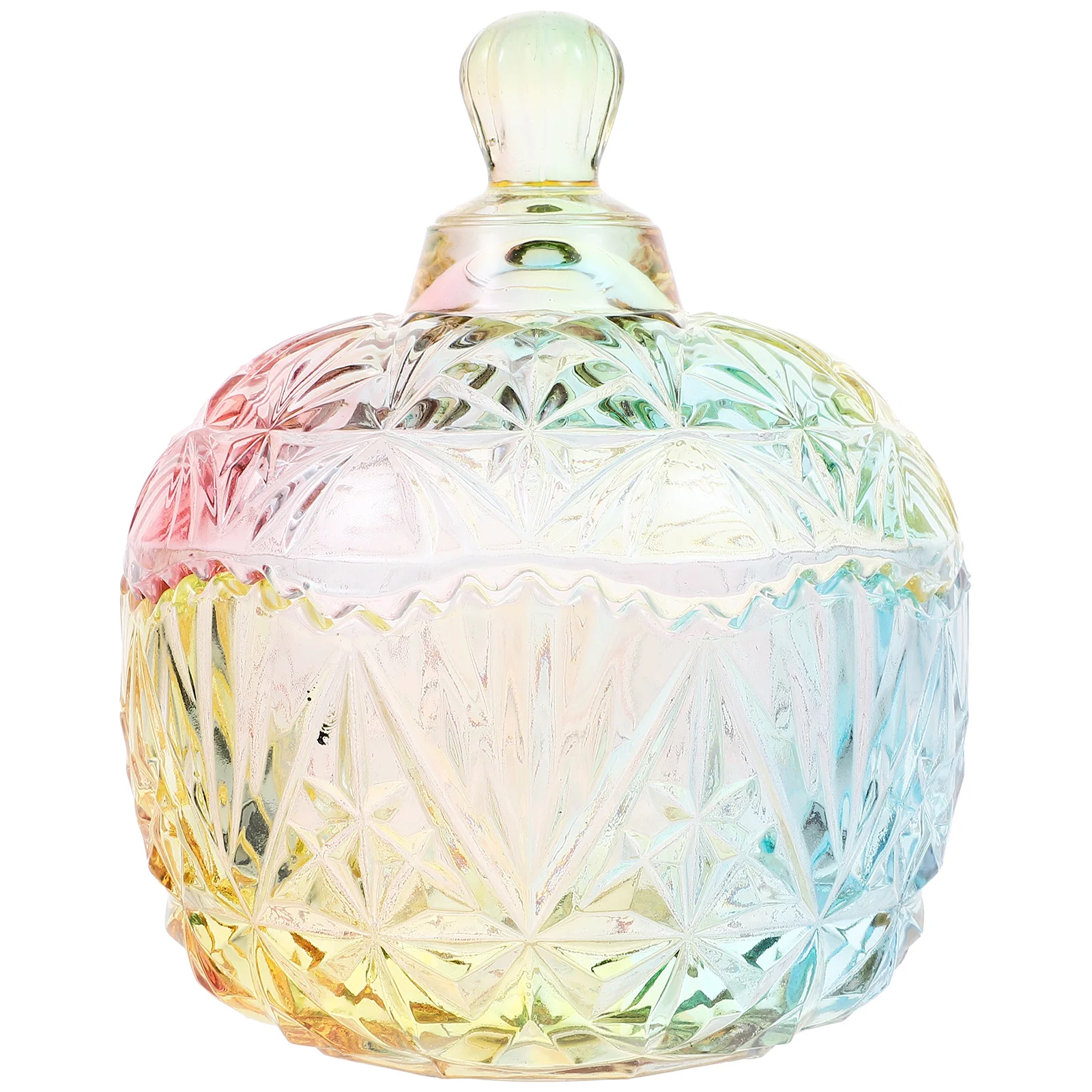 صندوق مجوهرات برطمان الحلوى، حاوية تخزين ملونة مبتكرة، تصميم أنيق، حجم صغير، مثالي للأقراط والخواتم والخرز الصغيرة