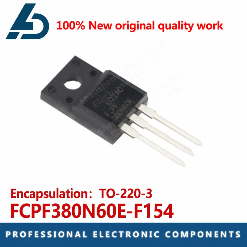 10PCS FCPF380N60E-F154 MOS FET package TO-220-3 600V10.2A