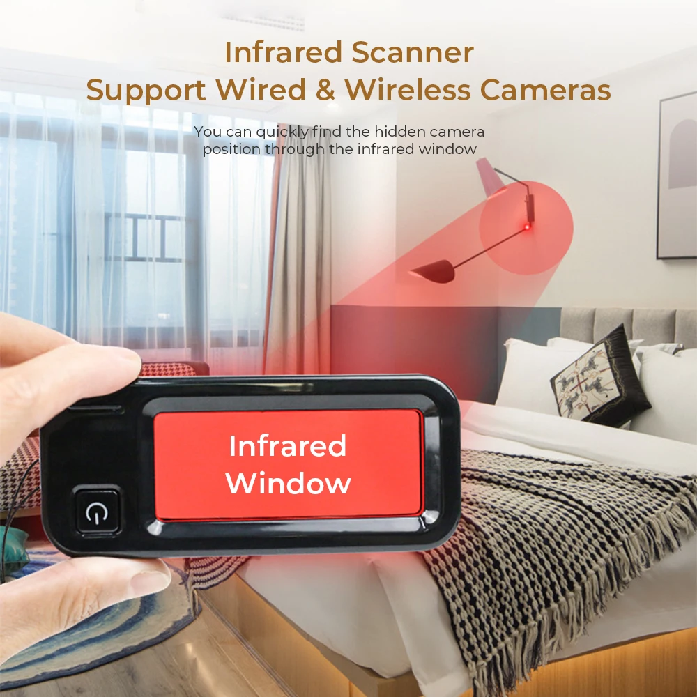 Мини-детектор противоугонной камеры, охранная защита, Личная безопасность, Противоугонный глушитель, блокировщик сигнала ошибки с 12 лампочками