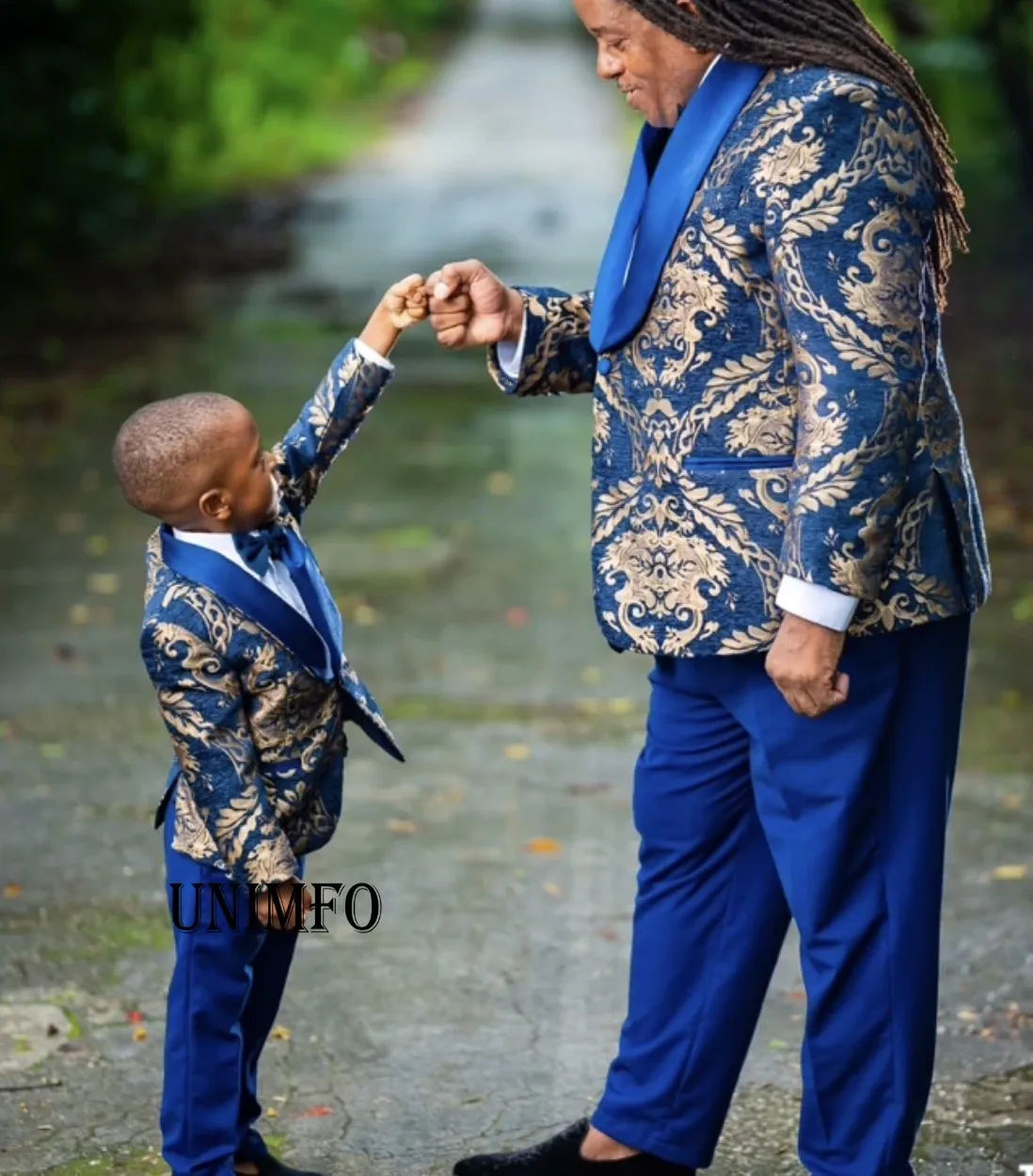 Ouro azul jacquard casamento smoking noivo usar ternos dos homens ajuste fino xale lapela prom bestman padrinhos blazer jaqueta colete calças