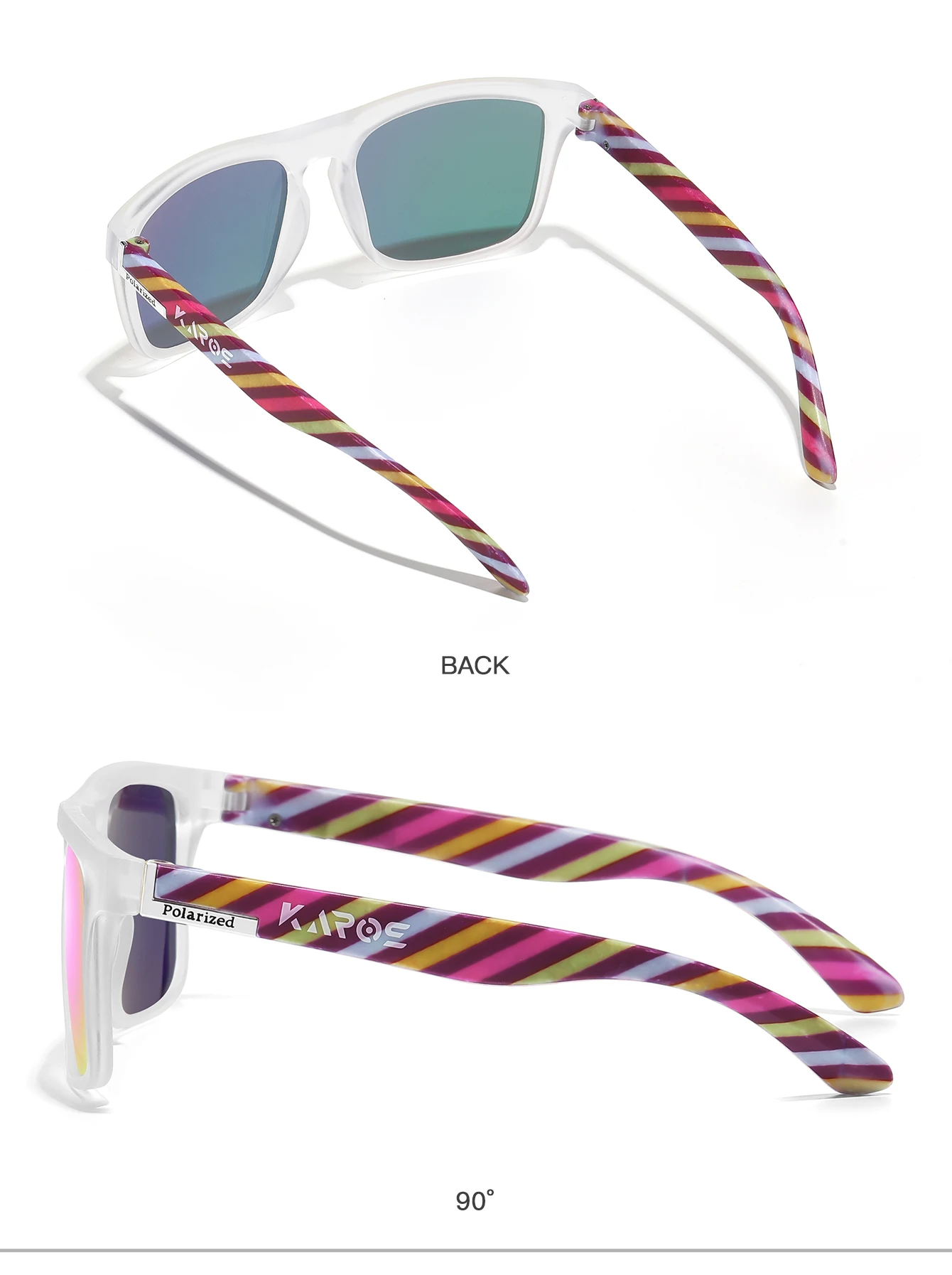 KAROS Männer/Frauen Polarisierte Sonnenbrille Quadratischen Spiegel Marke Design Luxus UV400 Sonnenschirm Unisex Angeln Fahren Radfahren Wandern – Detail 24