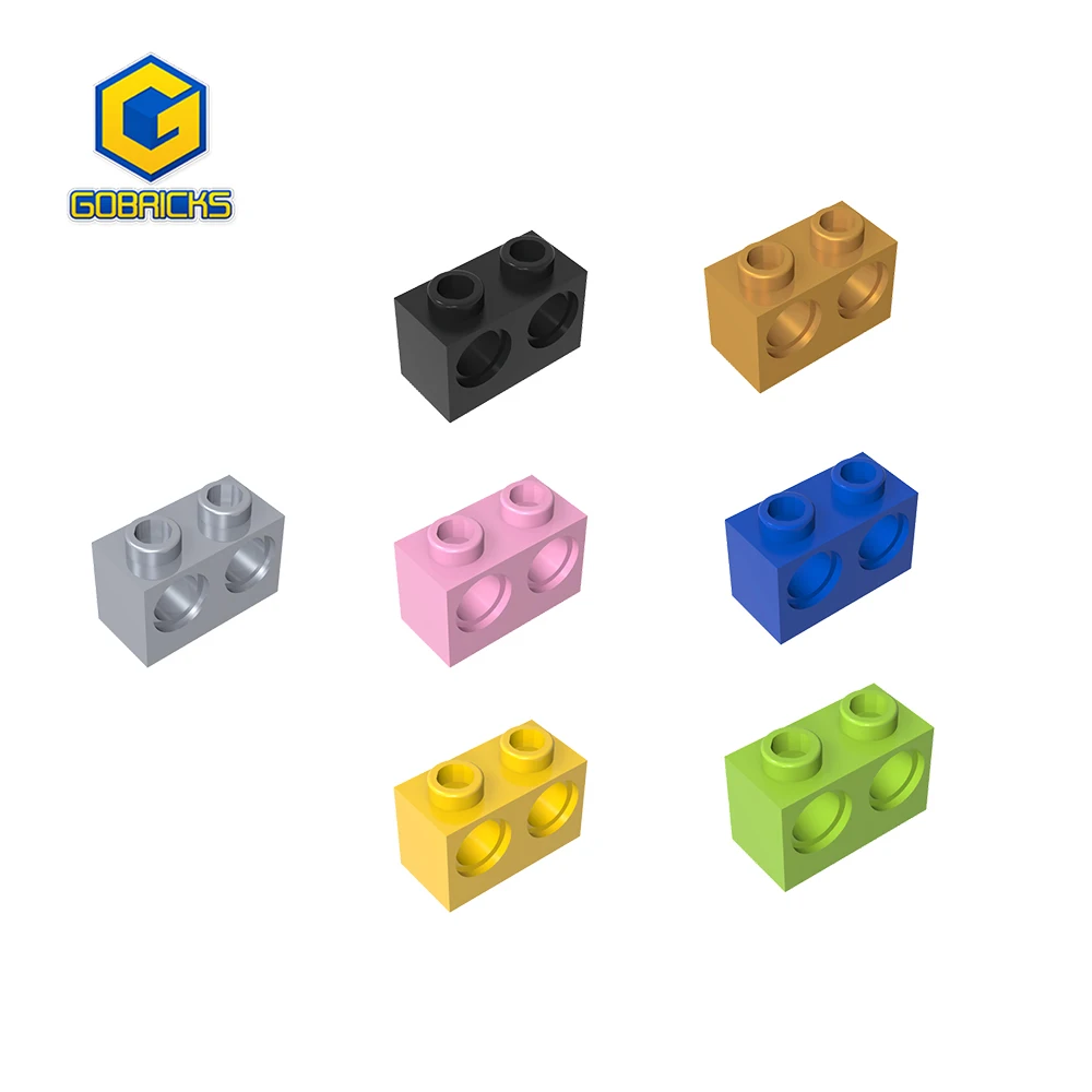 

Gobricks 100pc 32000 Building Blocks Technic Bricks 1 x 2 Parts 2 Holes DIY MOC High-Tech Assembles Particles Educational Toy