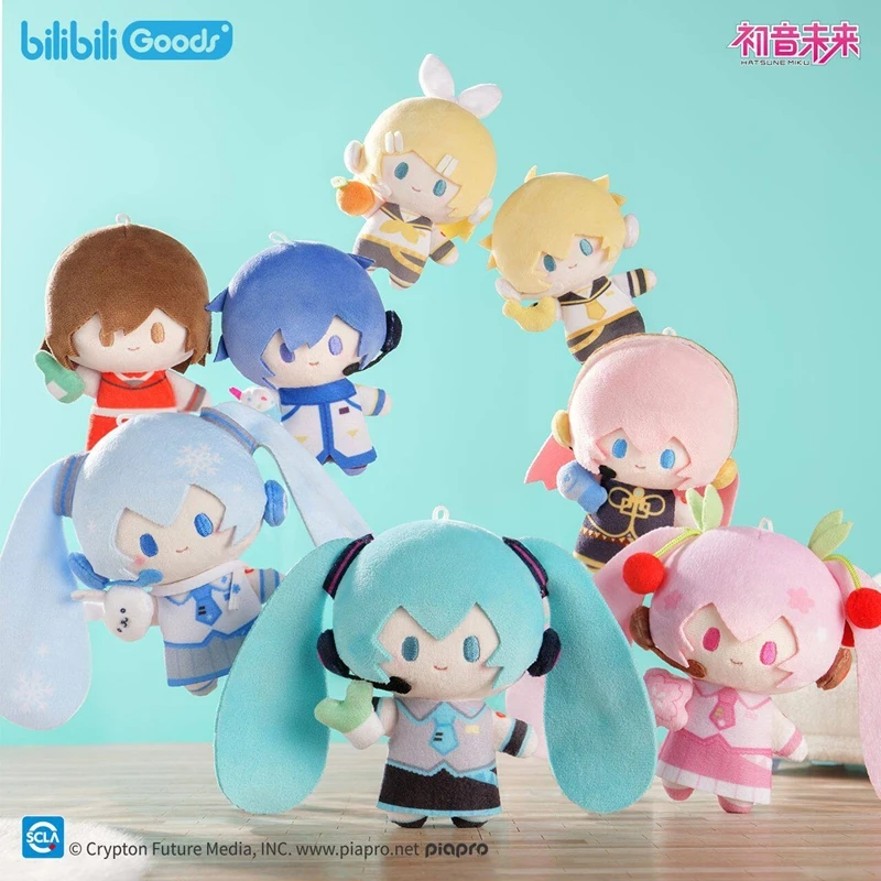 

Genuine Manjia Hatsune Miku Mini Q Blind Box Hatsune Miku Anime Figure Megurine Luka Mystery Box Model Sakura Miku Ornament Gift