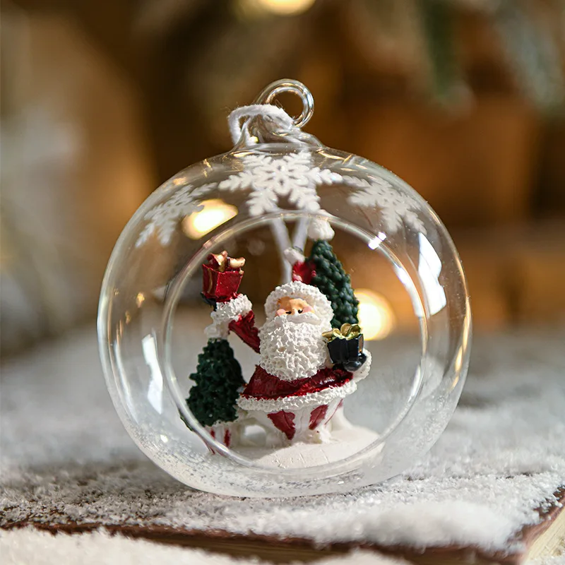 Christmas Ball Glass Decoration Pendant Pendant Hanging Balls Atmosphere Decoration Supplies Christmas Ball