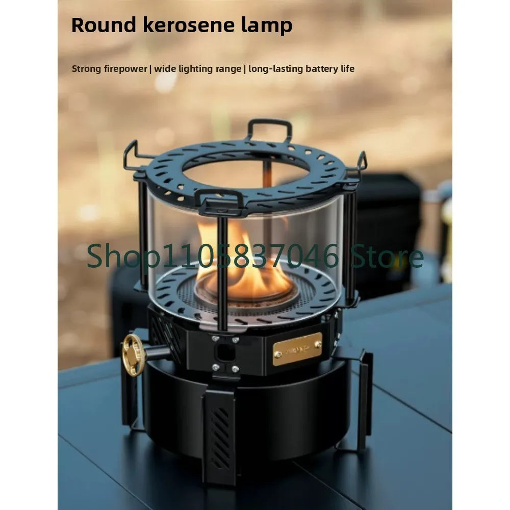 Outdoor mini desktop light small stove circular retro heating tea boiling light stove