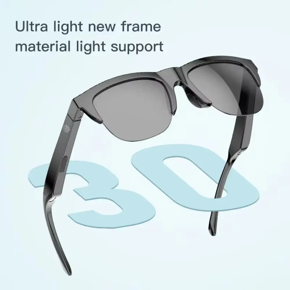 

Bluetooth V5.3 Smart Bluetooth Sunglasses Technology Headphones HIFI Sunglasses Headphone Black Stereo Bluetooth Smart Glasses