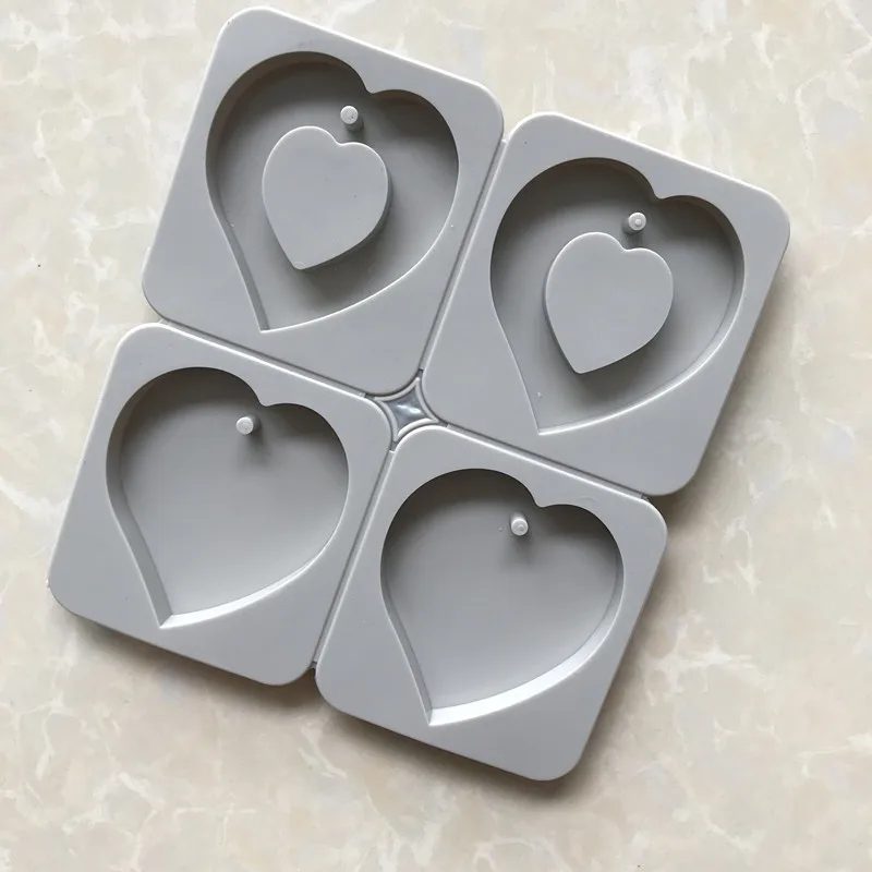 Wholesale DIY Silicone Wax Flake Mold, Aromatherapy Gypsum Handmade Soap Mould 4 with 2 Groups of Love Can Be Split 1199