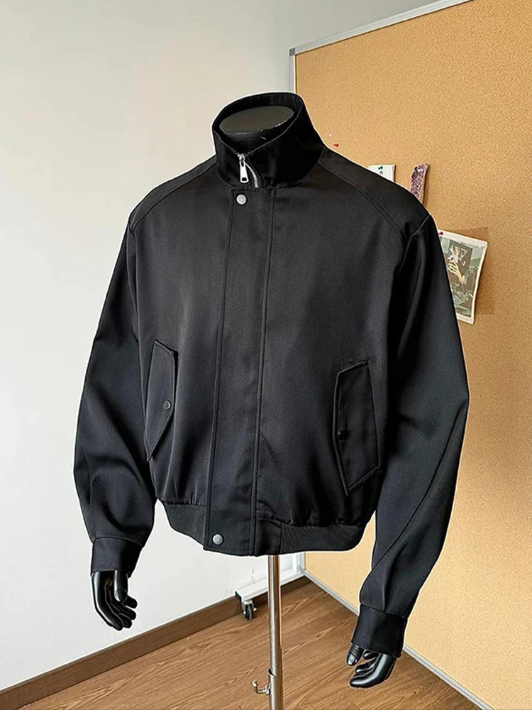 

Мужская куртка-бомбер American Sle Pilot Jaet, демисезонная, с воротником-стойкой, в стиле Cleanfit, для активного отдыха, цвет черный