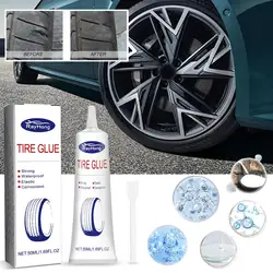 Car Tire Repair Glue Waterproof Motorcycle Repair Kit Repair Patch Tool Car Bike Strong Tire Tire Adhesive Rubber V4Z3