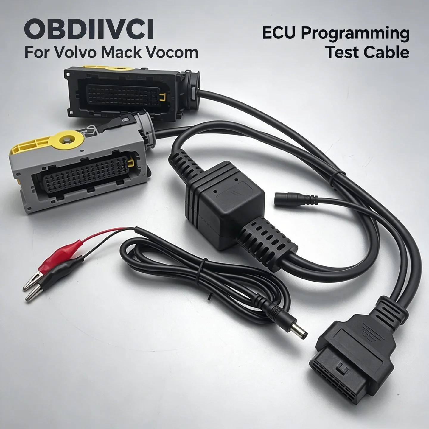 OBDIIVCI For Volvo Mack Vocom ECU Programming Test Cable Common Rail Engine Truck Excavator Diagnosis Work Cable 88894000-A67F