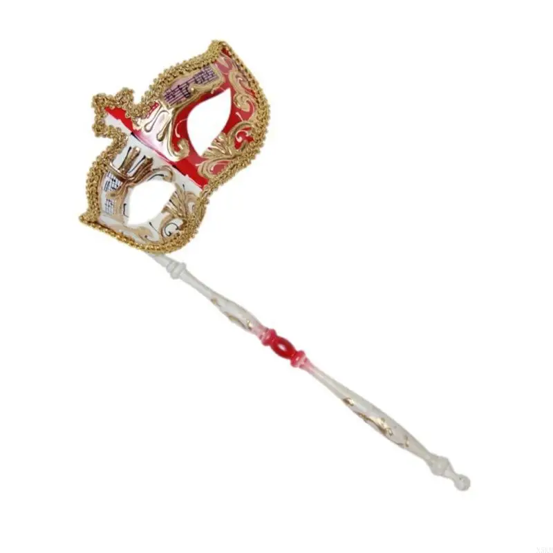 N5KB Masquerade Mask Mardi Gras Mask with Retro Musical Note Halloween Mask