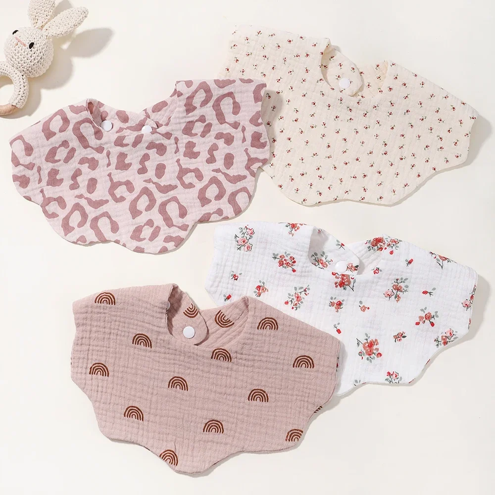 Newborn Baby Bibs Infant Burp Lovely Cloths Stuff Feeding Drool Bandana Toddler Printing Dribble Spray Type Soft Bib Accessories