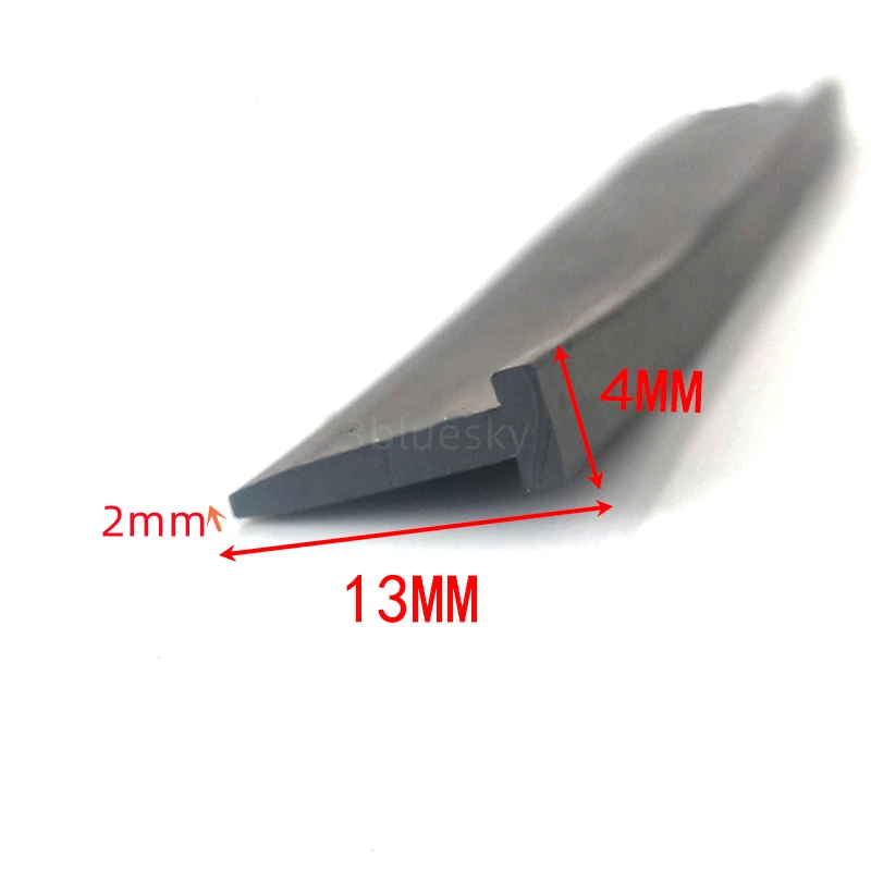 

Rubber T Strip Glass Metal Wood Panel Edge Encloser Shield Car Cable Cover Solar Photovoltaic Panels Sealing Strip 4x13mm Black