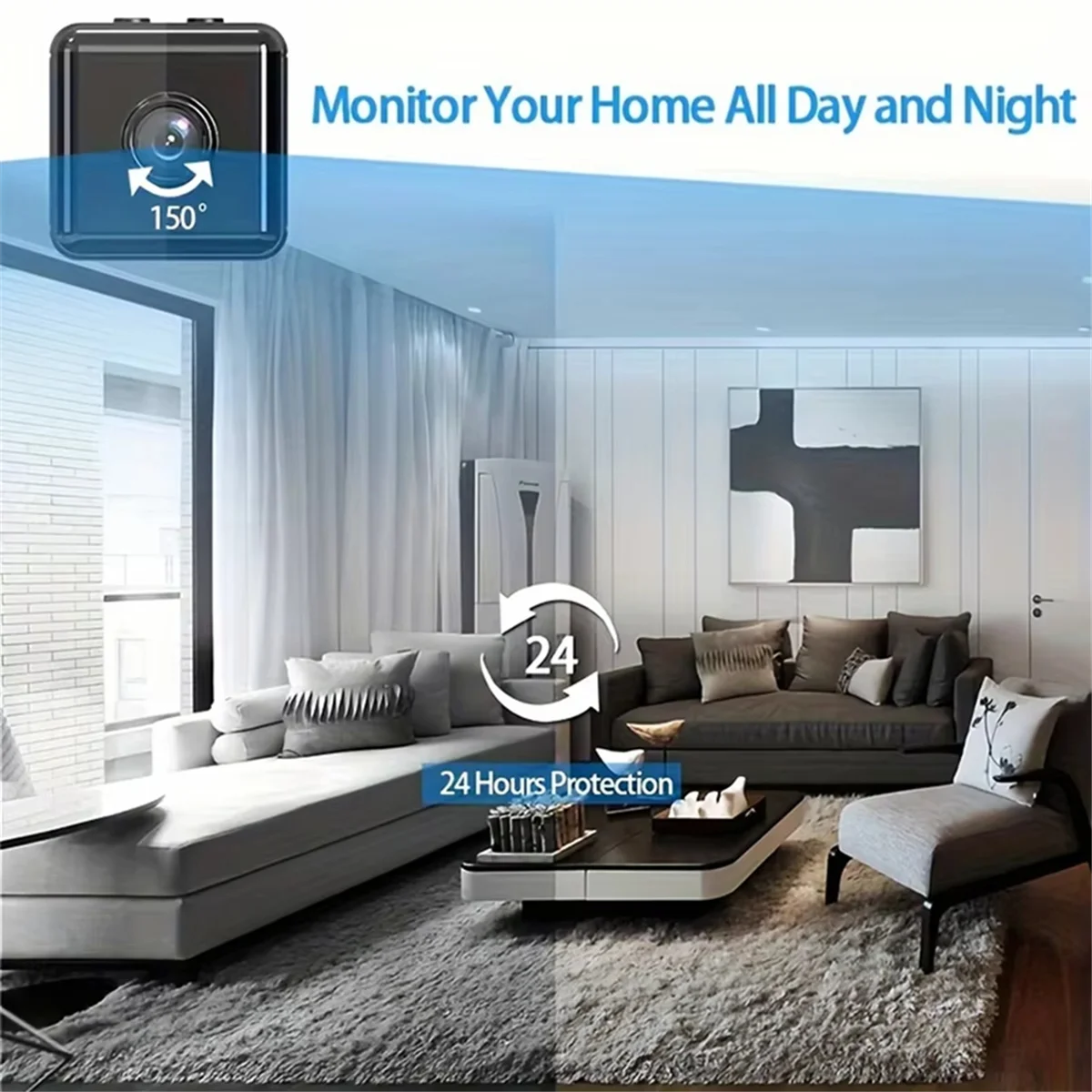 Upgraded X6D Small Square HD Camera 2.4GHz Wifi Home Security System Equipment