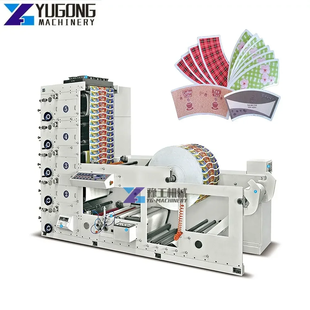 Automic 4 Color Flexographic Printer Packaging Paper Printing Machine for Sale Label Printing Machine Roll Sticker Printer