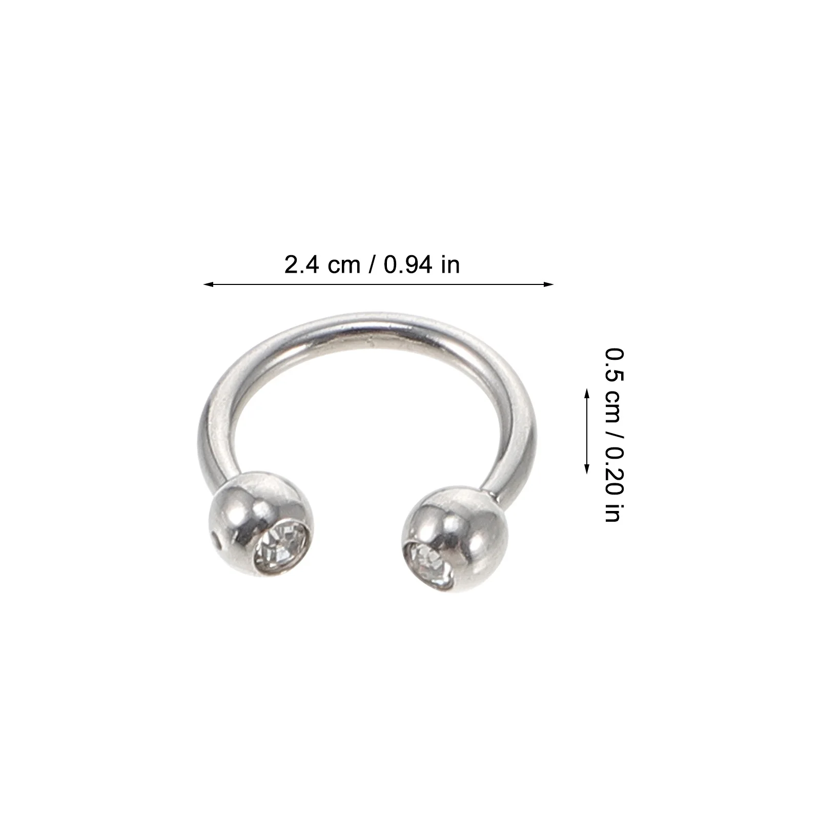 

40pcs Stainless Steel Piercing Jewelry Lip Studs Ear Adornments Decorative Body Jewelry For Party Performance Gift