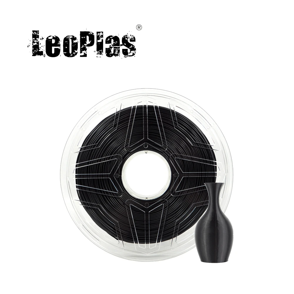 

LeoPlas Black TPU Filament Flexible 1.75mm 1kg 95A Shore Hardness For FDM 3D Printer Consumables Printing Supplies