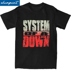 S.O.A.D Heavy Metal Band T Shirts Men Women 100% Cotton Crazy T-Shirt Crew Neck System Of A Down Tees Short Sleeve Tops Graphic