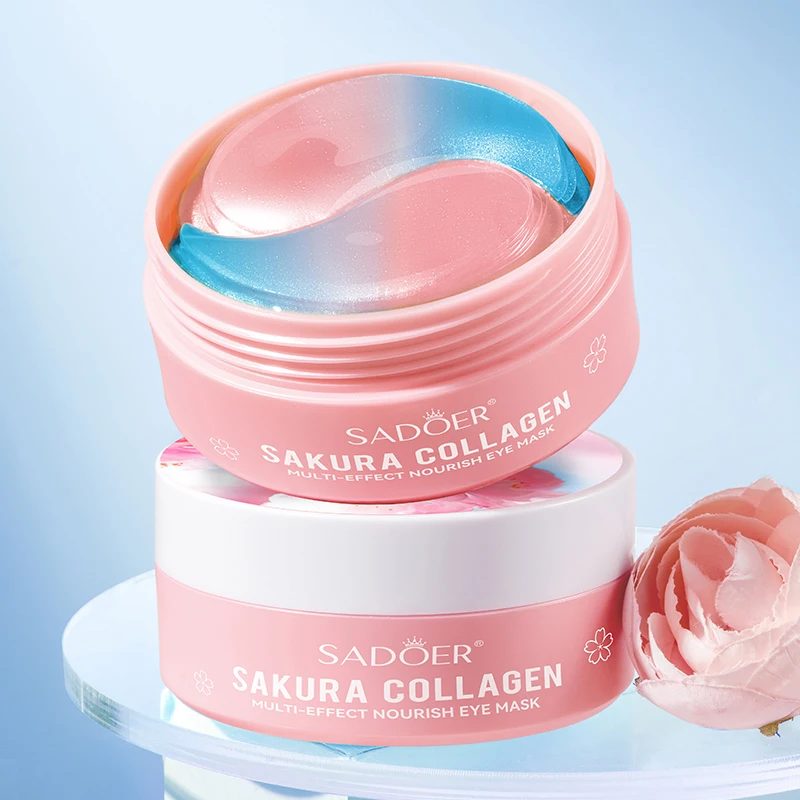 

30Pairs SADOER Sakura Collagen Multi-Effect Nourishing Care Eyepatch Mask Eyes Firming Circles Eye Masks Anti Moisturizing X5K5