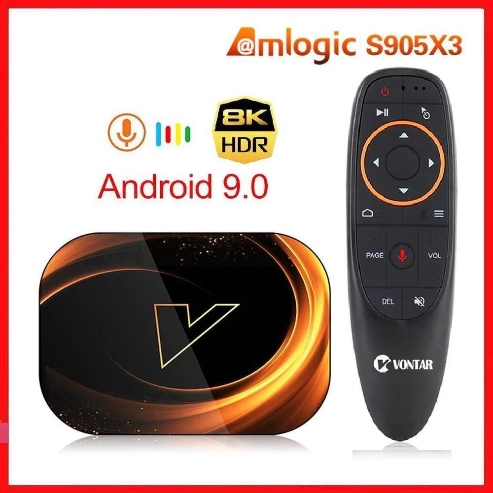 New X3 Amlogic S905X3 Android 9.0 TV Box 4GB RAM 64GB ROM 32G 128GB Smart 8K Set Top Box 1000M Dual Wifi TVBOX Youtube