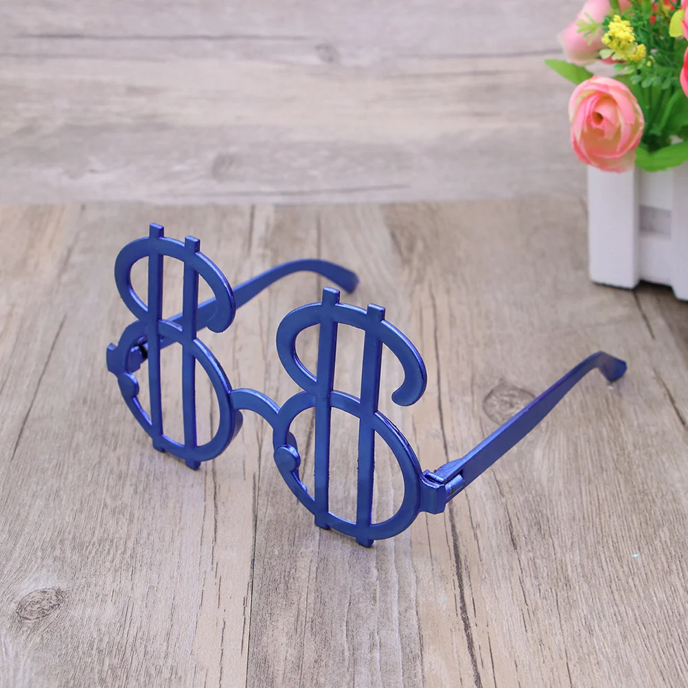 

12 pcs Electroplated Dollar Glasses Novelty Party Favors For Halloween Masquerade Birthday New Year Festive Events Funny Eyewear