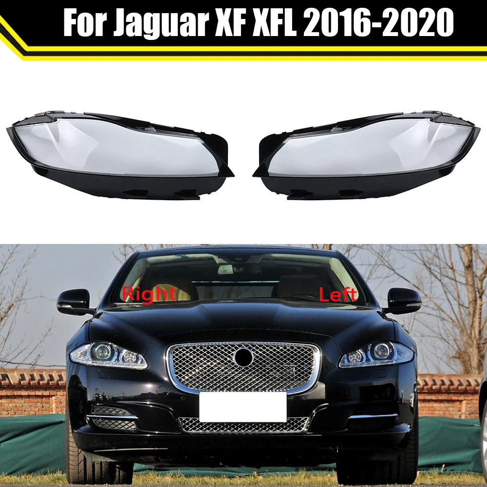 

Front Headlight Cover Headlamp Lampshade Lampcover Head Lamp Light Covers Shell Lens Glass For Jaguar XF XFL 2016-2020