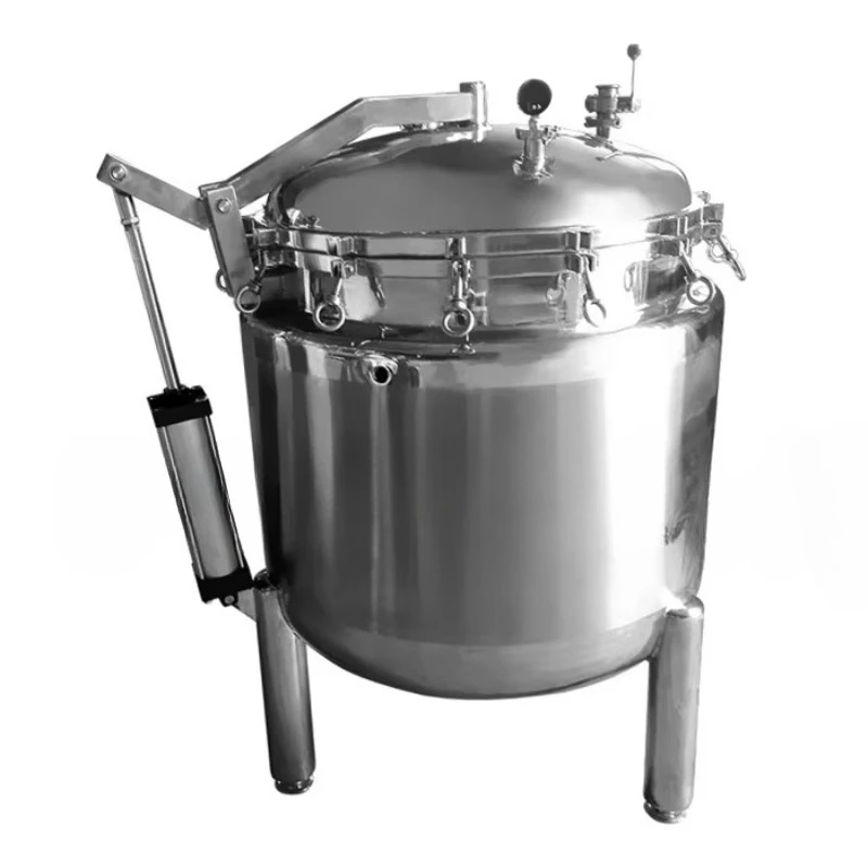 Customized Stainless Steel Cooking Kettle 316L Bone Soup Heating Industrial Pressure Cooking Machine,Pressure Cooker Machine