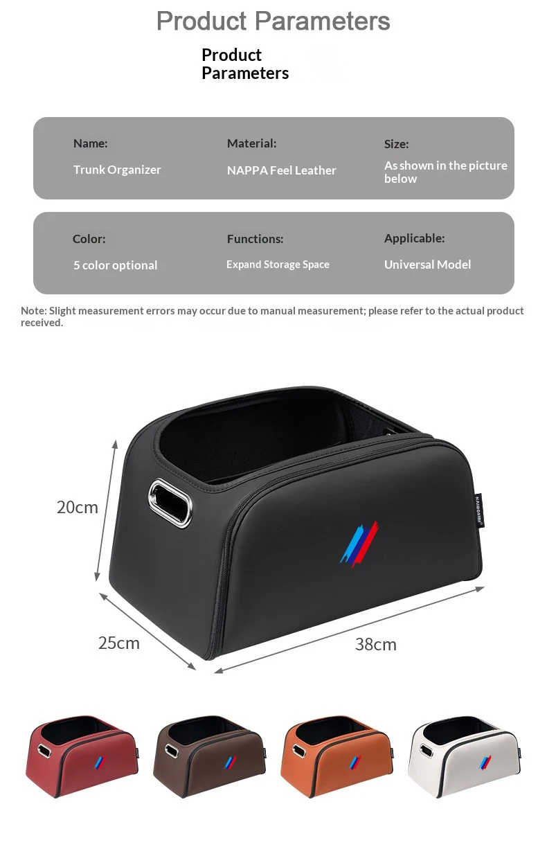 Auto-Kofferraum-Aufbewahrungsbox, Für BMW E90 G80 M3 G30 M5 F82 F83 F20 F21 G42 F95 F96 G06 Großvolumige Aufbewahrungstasche Zubehör – Detail 9