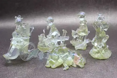 

pvc figure model Alp girl, amber color 5pcs/set out of print need assemble color 2