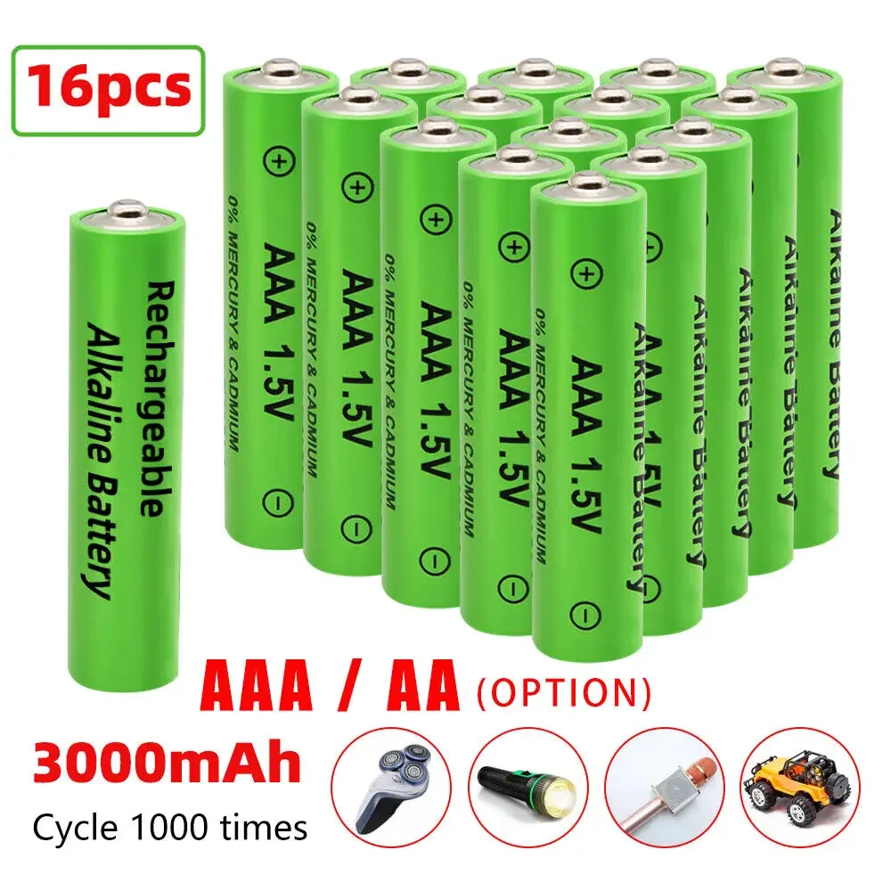 Rechargeable Battery 1.2V+AAA 3000mAh Lithium Li-ion Rechargeable Battery Suitable for razors,LED lighting, wireless microphones