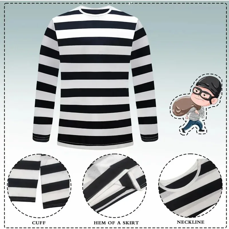 Disfraz de cosplay de película para mujeres y hombres, juego de accesorios de disfraz de ladrón de banco para Halloween y Carnaval x;2,f;5.n;